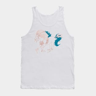 Skull war horse colour 2 Tank Top